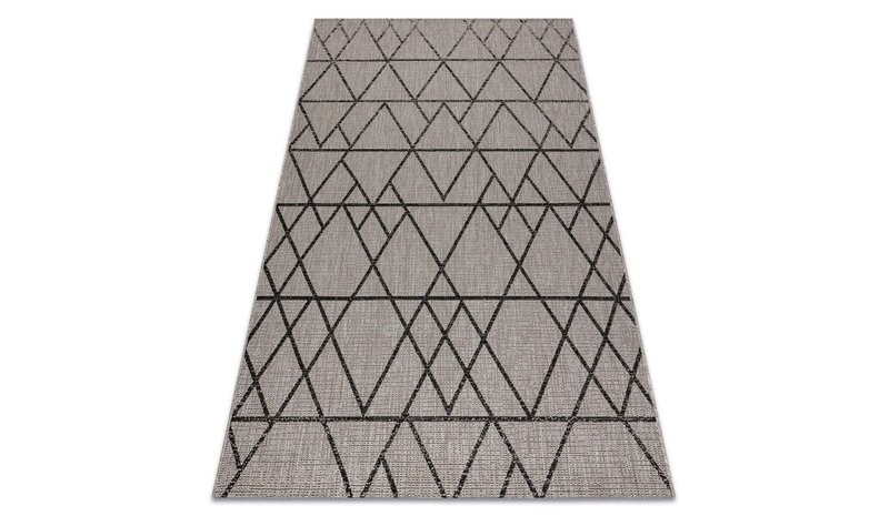 STRING SIZAL FLOORLUX 20508 -matto, hopea/musta