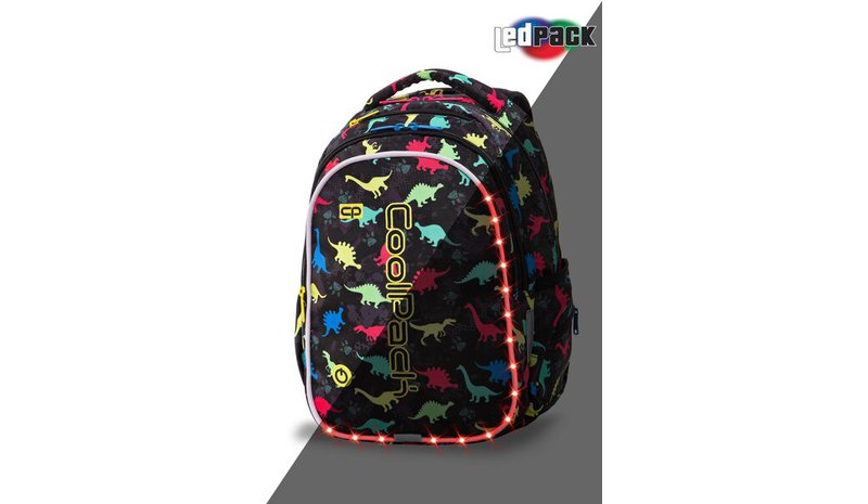 Reppu CoolPack JOY LED DINOSAURUKSET A20204