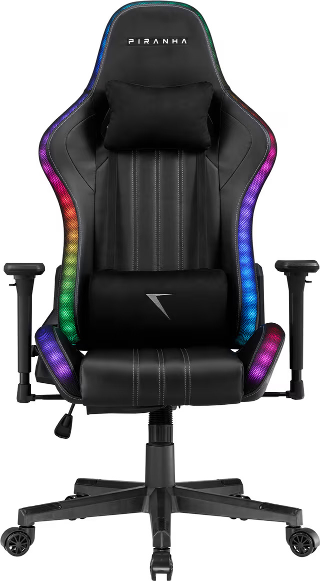 Piranha Attack v3 RGB pelituoli (musta)