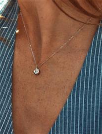 Edblad Ocean Gem Necklace S Steel - Silver - ONE SIZE