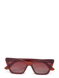 Pilgrim Dakota Angular Cat-Eye Shaped Sunglasses Brown - Brown - ONE SIZE