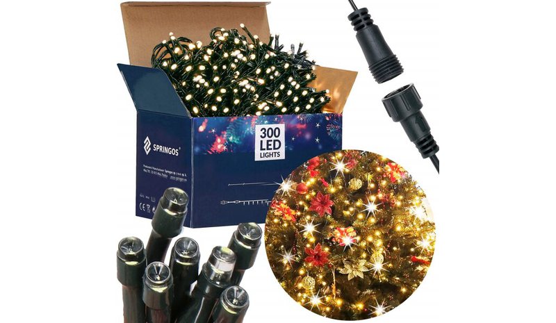 LED-jouluvalosarja, 300 led, 25,5m