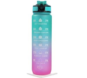 Juomapullo mittausmerkeillä, 1000 ml