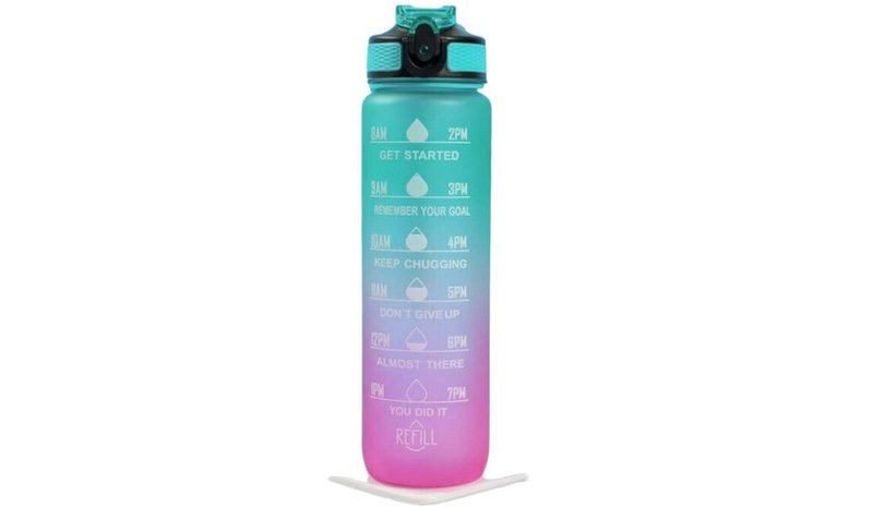 Juomapullo mittausmerkeillä, 1000 ml