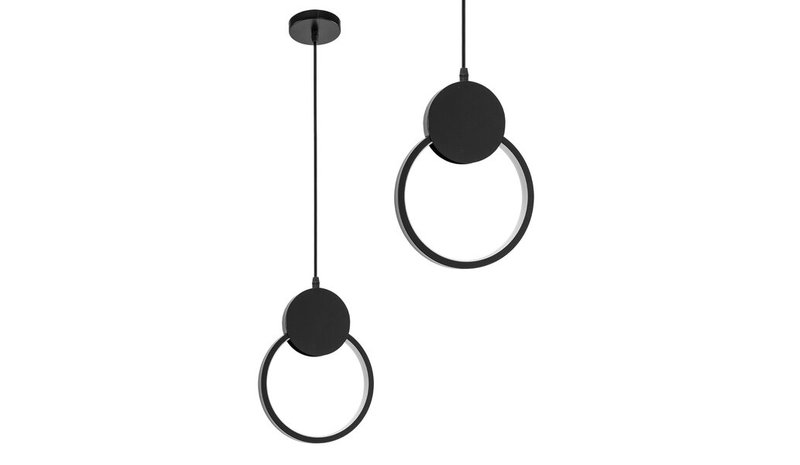 LED-katto lamppu App852-cp musta