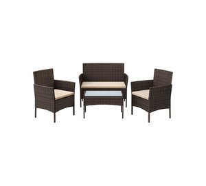 Puutarhakalusteet, 99x55x82cm, 71x41x39cm, 57x55x82cm, ruskea