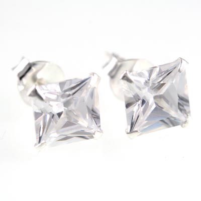 SILVER BAR CZ 5X5 MM KEVYT / KK