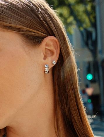 Edblad Ocean Gem Hoops Steel - Silver - ONE SIZE – kuva 1/3