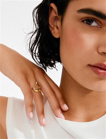 Pilgrim Iris Ring Gold-Plated - Gold - ONE SIZE