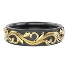 Festive Feeniks Nox 6mm 14K sormus 14-FM60