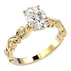 Festive Feeniks Lux Oval 1.06ct 14K timanttisormus 14-754-106