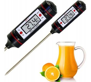 Elektroninen LCD-ruokalämpömittari mittapäällä