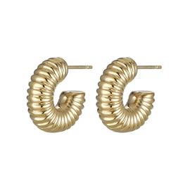 Lykken Trend kullatut teräskorvakorut 17.5mm