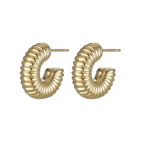 Lykken Trend kullatut teräskorvakorut 17.5mm