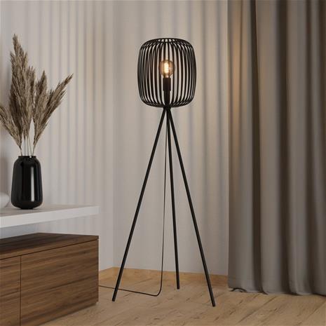 EGLO ROMAZZINA FLOOR H1405 E27 BLACK