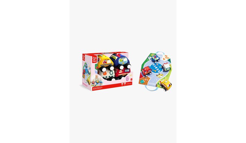 Hape - Pull-Back Plush Car Set (87-0076) – kuva 2/4