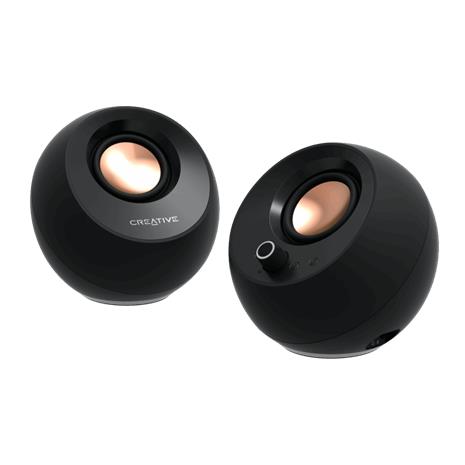 Creative Pebble Pro - Black - Bluetooth - 2.0 kanava - musta