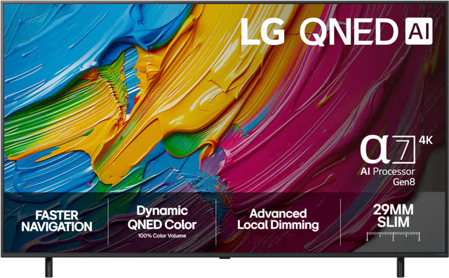 LG 65QNED80A6A (65"), LED-televisio