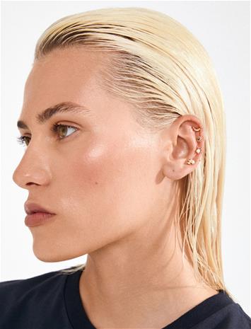 Pilgrim Evon Ear Cuff 4-In-1 Set, Gold-Plated - Gold - ONE SIZE