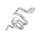 Lykken Symbols hopeiset käärme earcuff-korvakorut 26 mm