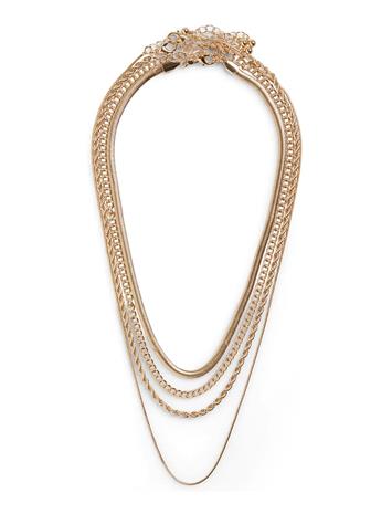 Pieces Pcbifi Necklace 4-Pack - Gold - ONE SIZE