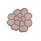 4LIVING 652147 FLOWER 75 CM KPH-MATTO – kuva 1