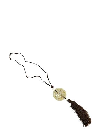 Pipol's Bazaar Jade Necklace Beige - Brown - ONE SIZE