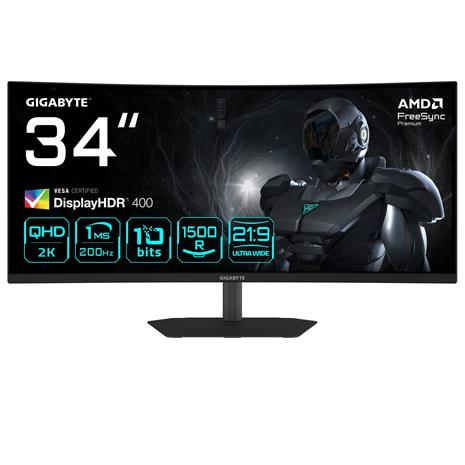 Gigabyte G34WQC2 (34"), näyttö