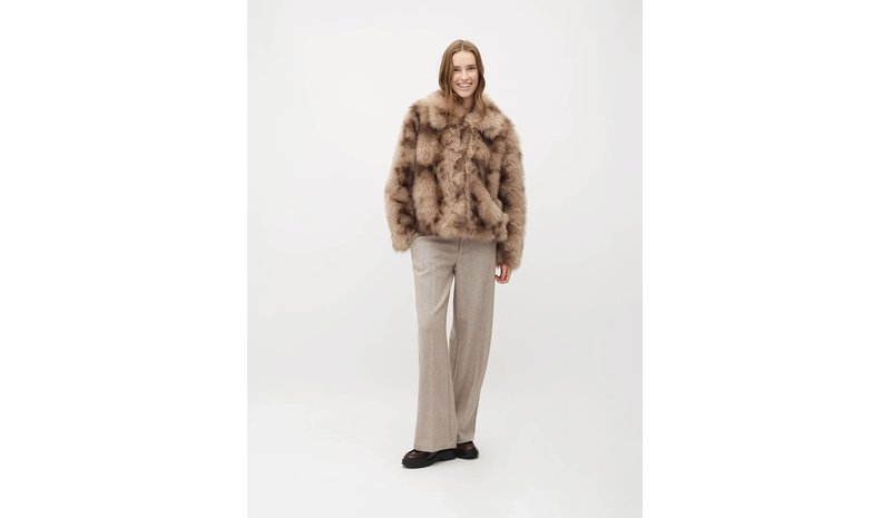 mbyM Corvia-M Outerwear Faux Fur Brown MbyM