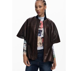 Desigual Poncho Richmond Bu Nahkatakki Brown Desigual