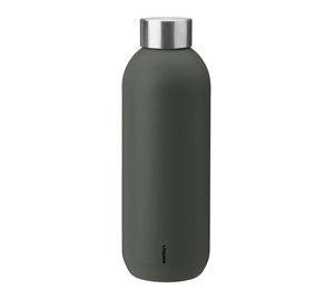 Stelton Keep Cool Termoflaske 0.6 L. Dark Forest Home Kitchen Thermal Bottles Khaki Green Stelton