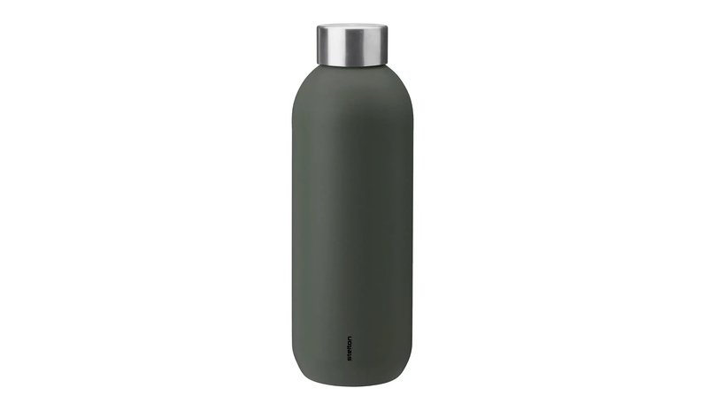 Stelton Keep Cool Termoflaske 0.6 L. Dark Forest Home Kitchen Thermal Bottles Khaki Green Stelton