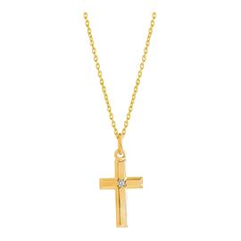 Top Gold hopeinen risti timantilla 52 5672 1540