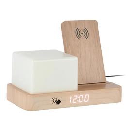 Karlsson herätyskello led-yövalolla Retro light wood KA6079WD