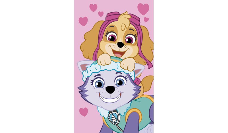 Lasten pyyhe Paw Patrol Pink 30x50 cm