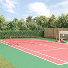 vidaXL Tennisverkko Musta ja punainen 595 x 90.5 x 87 cm Polyesteri