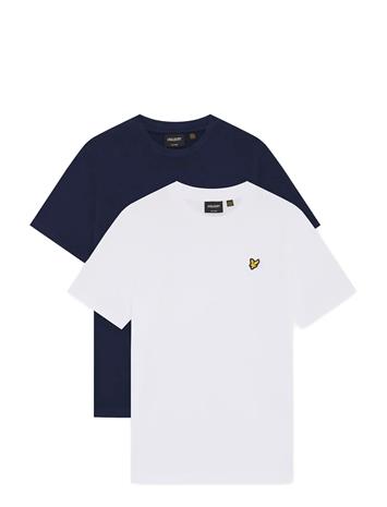 Lyle & Scott 2-Pack Plain T-Shirt - White - 170-176