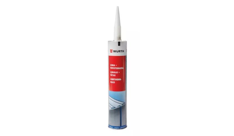 Liima+tiivistemassa, Rakenneliima B+S, Würth harmaa 300ml – kuva 1/1