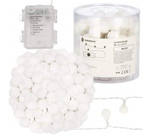 Valosarja paristoilla, 50 LED, lämmin valkoinen