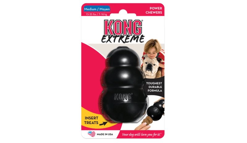 KONG XTREME MEDIUM MUSTA KOIRAN LELU
