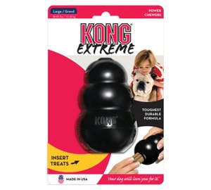 KONG XTREME LARGE MUSTA KOIRAN LELU