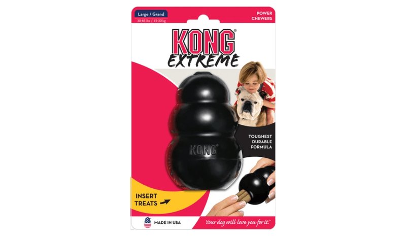 KONG XTREME LARGE MUSTA KOIRAN LELU