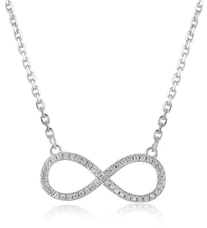 Lykken Symbols hopeakaulakoru infinity