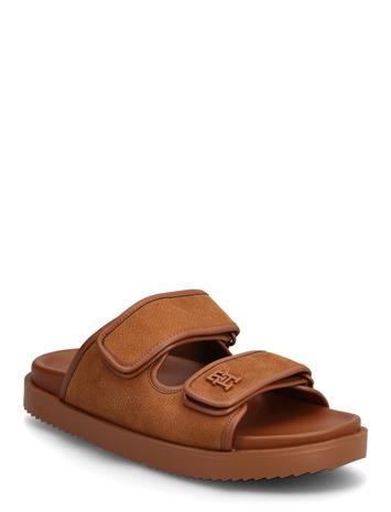 Tommy Hilfiger Double Strap Nubuck Sandal - Cream - 41