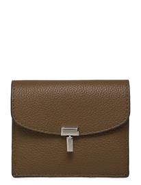 TOTEME T-Lock Card Holder - Brown - ONE SIZE