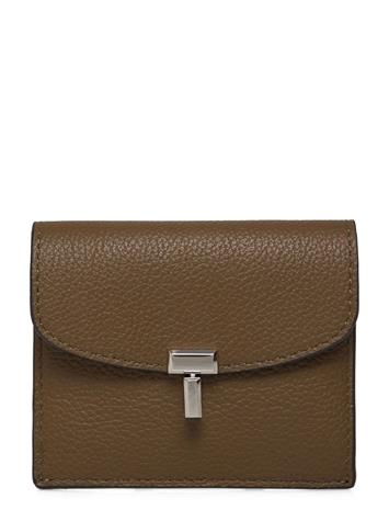 TOTEME T-Lock Card Holder - Brown - ONE SIZE