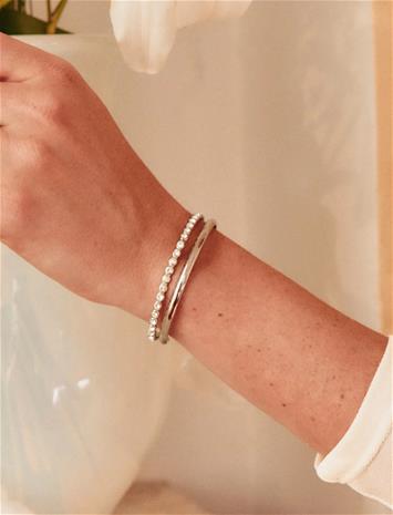 Edblad Grace Bangle Steel - Silver - L