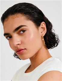 Pilgrim Fire Hoop Earrings Gold-Plated - Gold - ONE SIZE