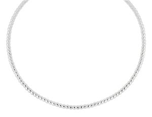 Lykken Casuals hopeahelmikaulakoru 4 mm 42 + 3 cm