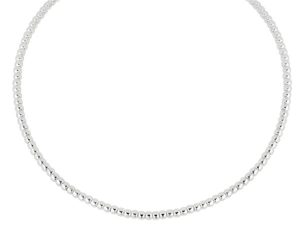 Lykken Casuals hopeahelmikaulakoru 4 mm 42 + 3 cm